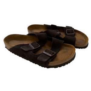 Birkenstock Arizona Mocha Suede Sandals EU 43 US 10 Regular Fit Soft Footbed